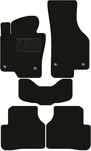 Коврики "Стандарт" в салон Volkswagen Passat VI (седан / B6) 2005 - 2010, черные 5шт.
