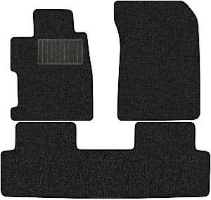 Коврики текстильные "Классик" для Honda Civic IX (седан / FB) 2012 - 2015, темно-серые, 3шт.