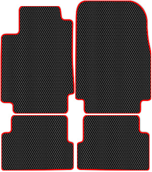 Коврики ЭВА "Ромб" для Renault Symbol I (седан / LB Седан) 2006 - 2008, черные, 4шт.