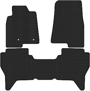 Коврики "EVA ромб" в салон Mitsubishi Pajero IV (suv / V90 (5 дв.)) 2014 - 2020, черные 3шт.