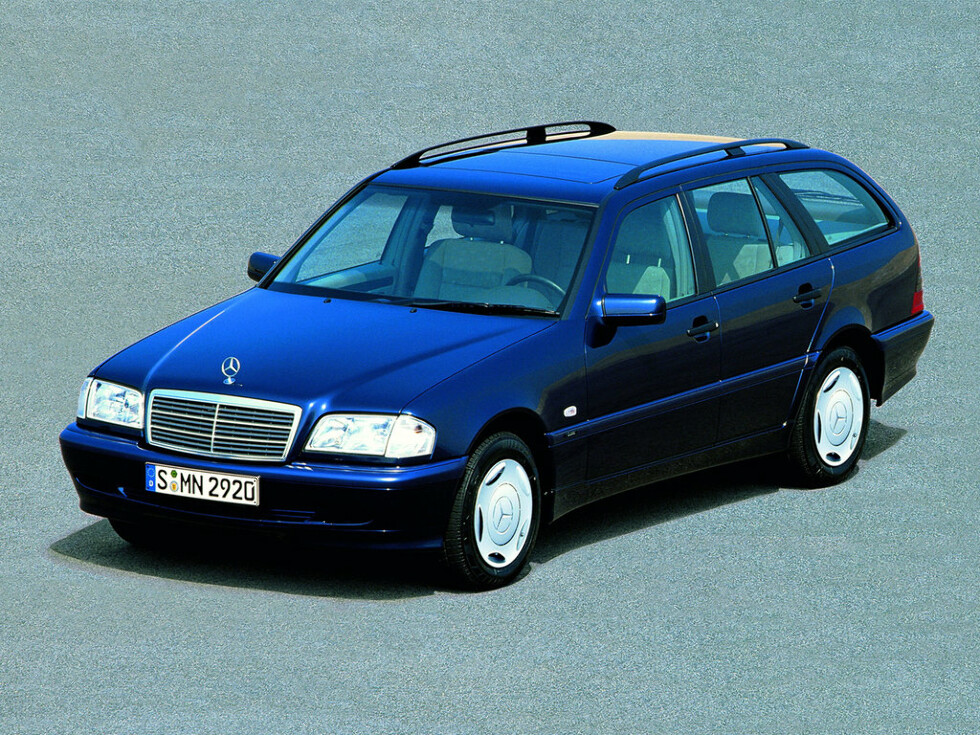 Коврики текстильные "Комфорт" для Mercedes-Benz C-Class I (универсал / S202) 1996 - 2000, черные, 4шт.