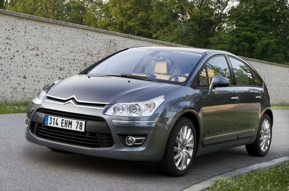 Коврики ЭВА "EVA ромб" для Citroen C4 I (хэтчбэк / LC) 2008 - 2011, черные, 4шт.