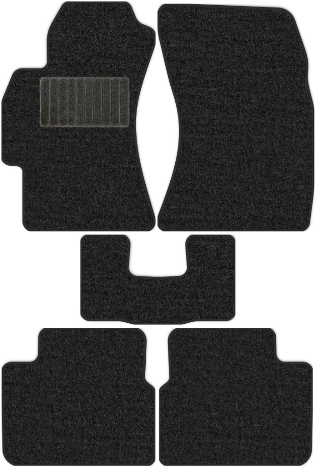 Коврики текстильные "Классик" для Subaru Impreza (хэтчбек 5 дв / GH) 2007 - 2012, темно-серые, 5шт.