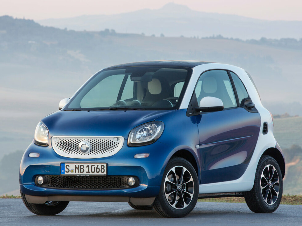 Коврики текстильные "Классик" для Smart Fortwo III (хэтчбек 3 дв / C453) 2014 - Н.В., черные, 2шт.