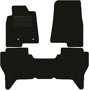 Коврики текстильные "Стандарт" для Mitsubishi Pajero III (suv / V70 (5 дв.)) 2003 - 2006, черные, 3шт.