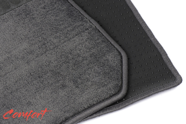 Коврики текстильные "Комфорт" для Mazda 6 (седан / GL) 2017 - Н.В., темно-серые, 5шт.