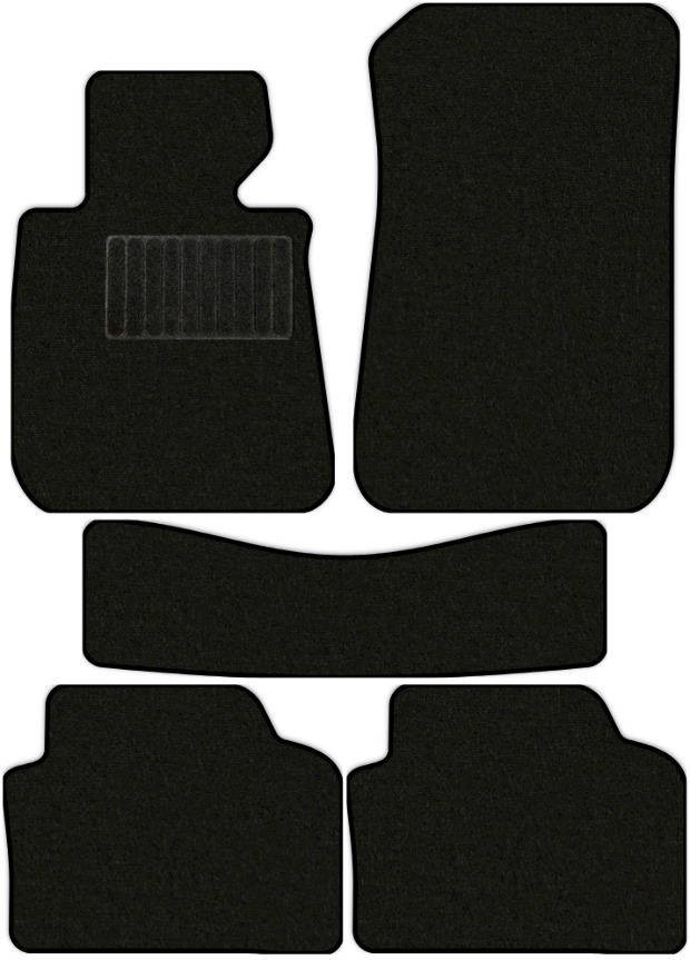 Коврики текстильные "Комфорт" для BMW 3-Series (универсал / E91) 2004 - 2008, черные, 5шт.