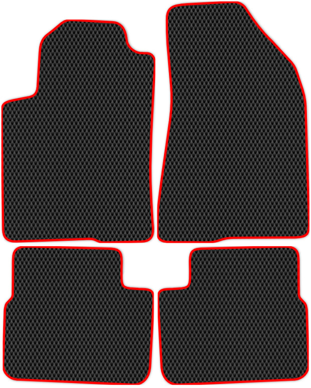 Коврики ЭВА "EVA ромб" для Fiat Bravo (хэтчбек 5 дв) 2007 - 2011, черные, 4шт.