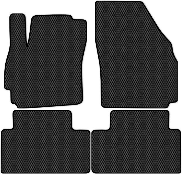 Коврики ЭВА "EVA сота" для Mazda 5 (минивэн / CR) 2007 - 2011, черные, 4шт.