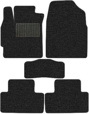 Коврики текстильные "Классик" для Mazda CX-7 (suv / ER) 2006 - 2010, темно-серые, 5шт.