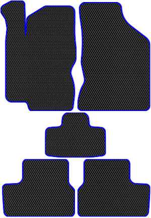 Коврики "EVA ромб" в салон Лада Гранта I (лифтбек / 2191) 2013 - 2018, черные 5шт.