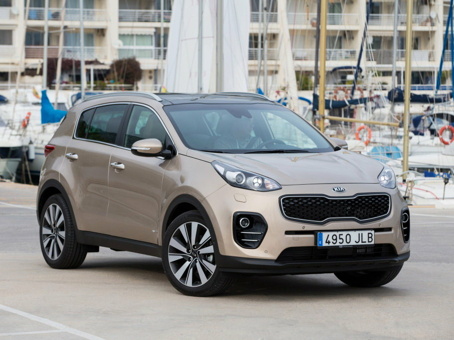 Коврики текстильные "Комфорт" для Kia Sportage IV (suv / QL) 2016 - 2019, черные, 5шт.